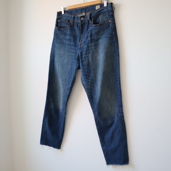 Levi's White Oak Cone Denim Selvedge Raw Hem Blue Jeans, Size 30 - Picture 2 of 16